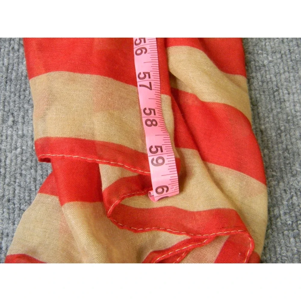 American Flag Infinity Scarf Red White Blue Stars Stripes 100% Viscose Patriotic